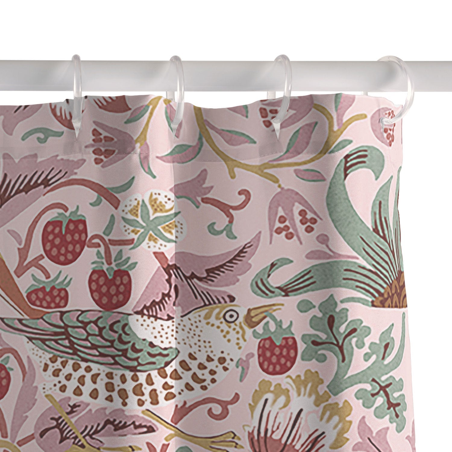 DENY Designs William Morris Strawberry Thief Panel Shower Curtain