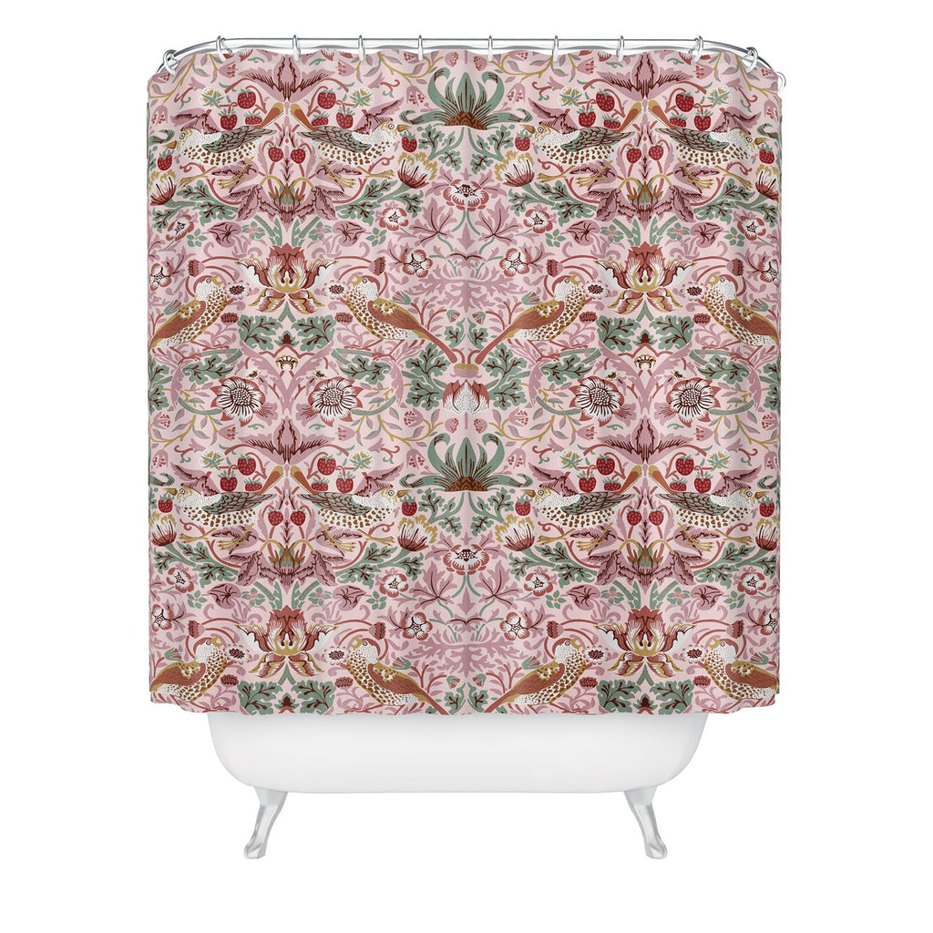 DENY Designs William Morris Strawberry Thief Panel Shower Curtain