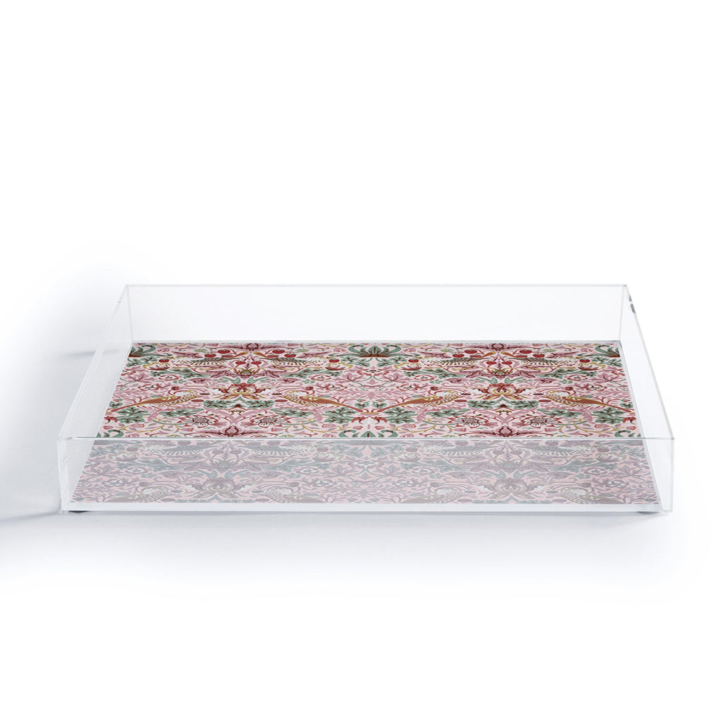 DENY Designs William Morris Strawberry Thief Panel Acrylic Tray