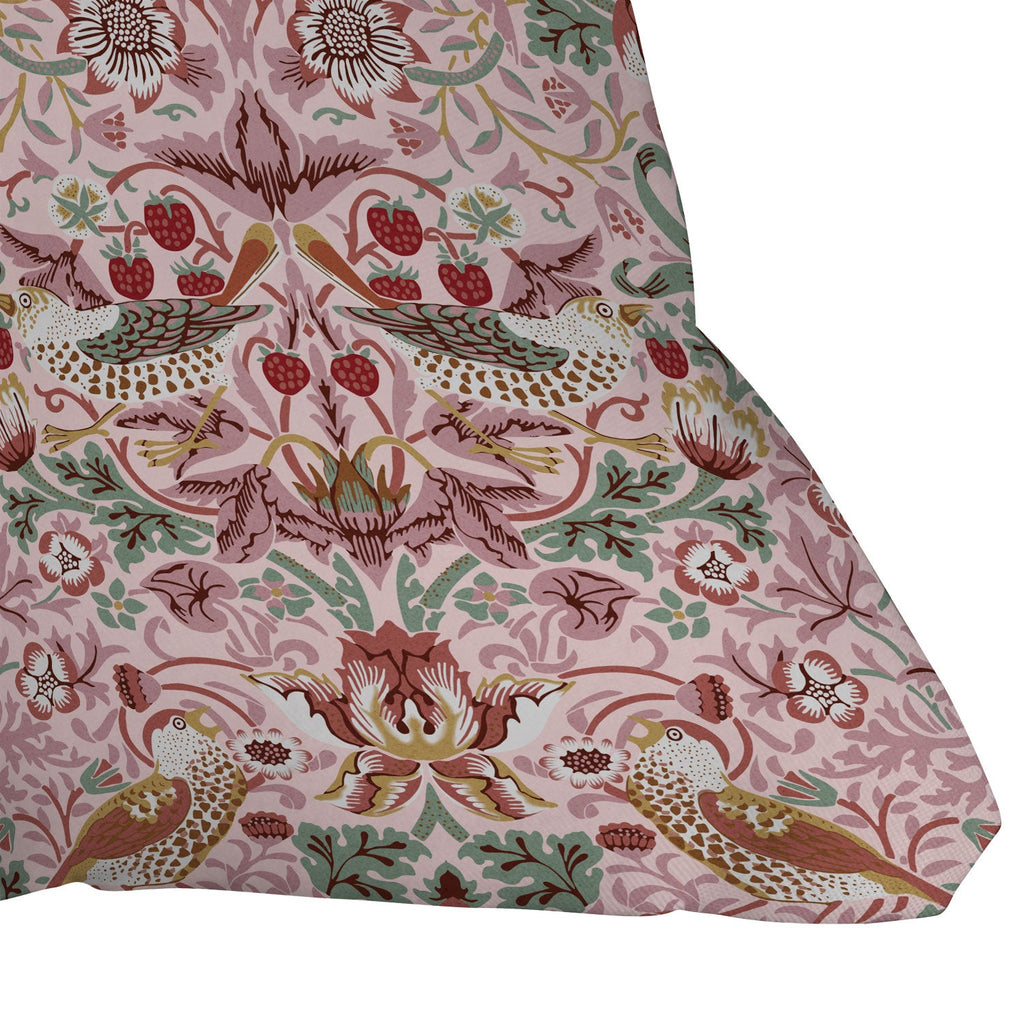 DENY Designs William Morris Strawberry Thief Panel Outdoor Throw Pillow