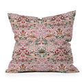 DENY Designs William Morris Strawberry Thief Panel Outdoor Throw Pillow