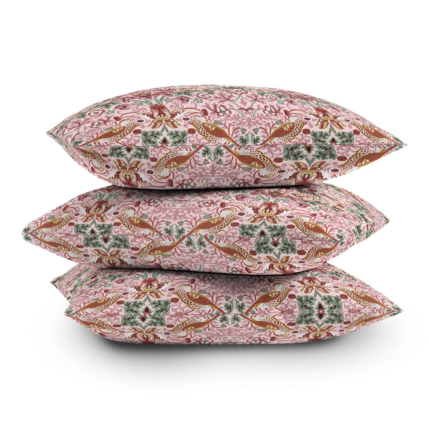 DENY Designs William Morris Strawberry Thief Panel Outdoor Throw Pillow