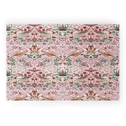 DENY Designs William Morris Strawberry Thief Panel Welcome Mat