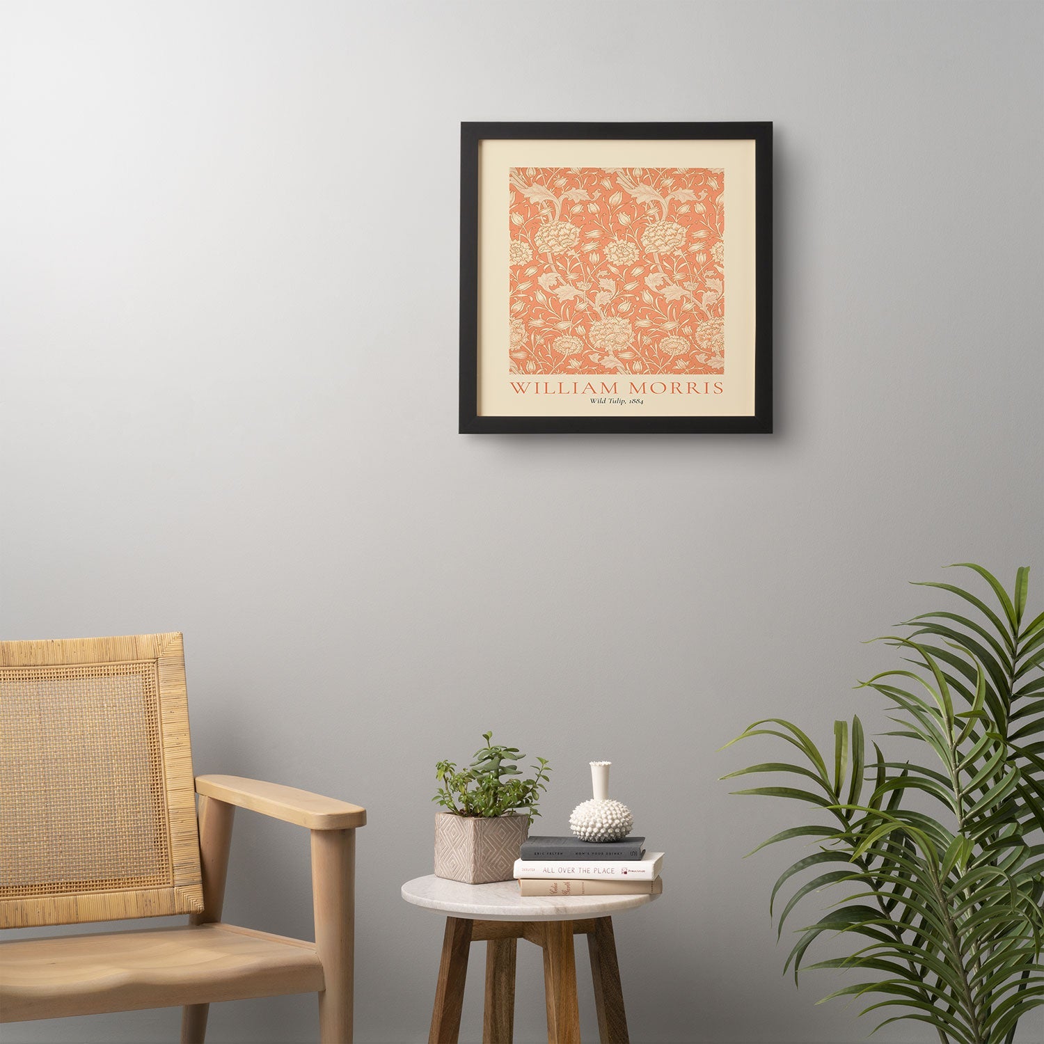 DENY Designs william morris tulip Framed Wall Art