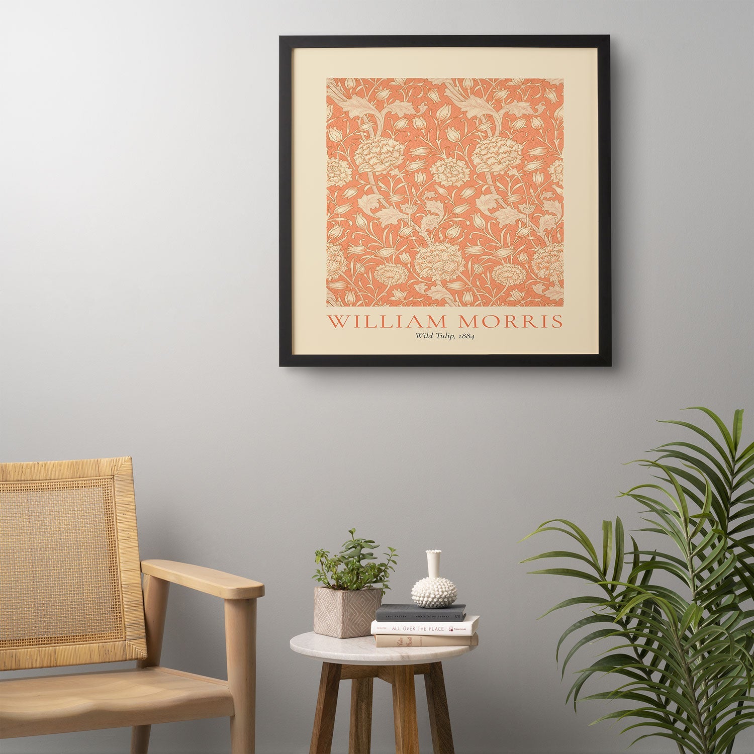 DENY Designs william morris tulip Framed Wall Art