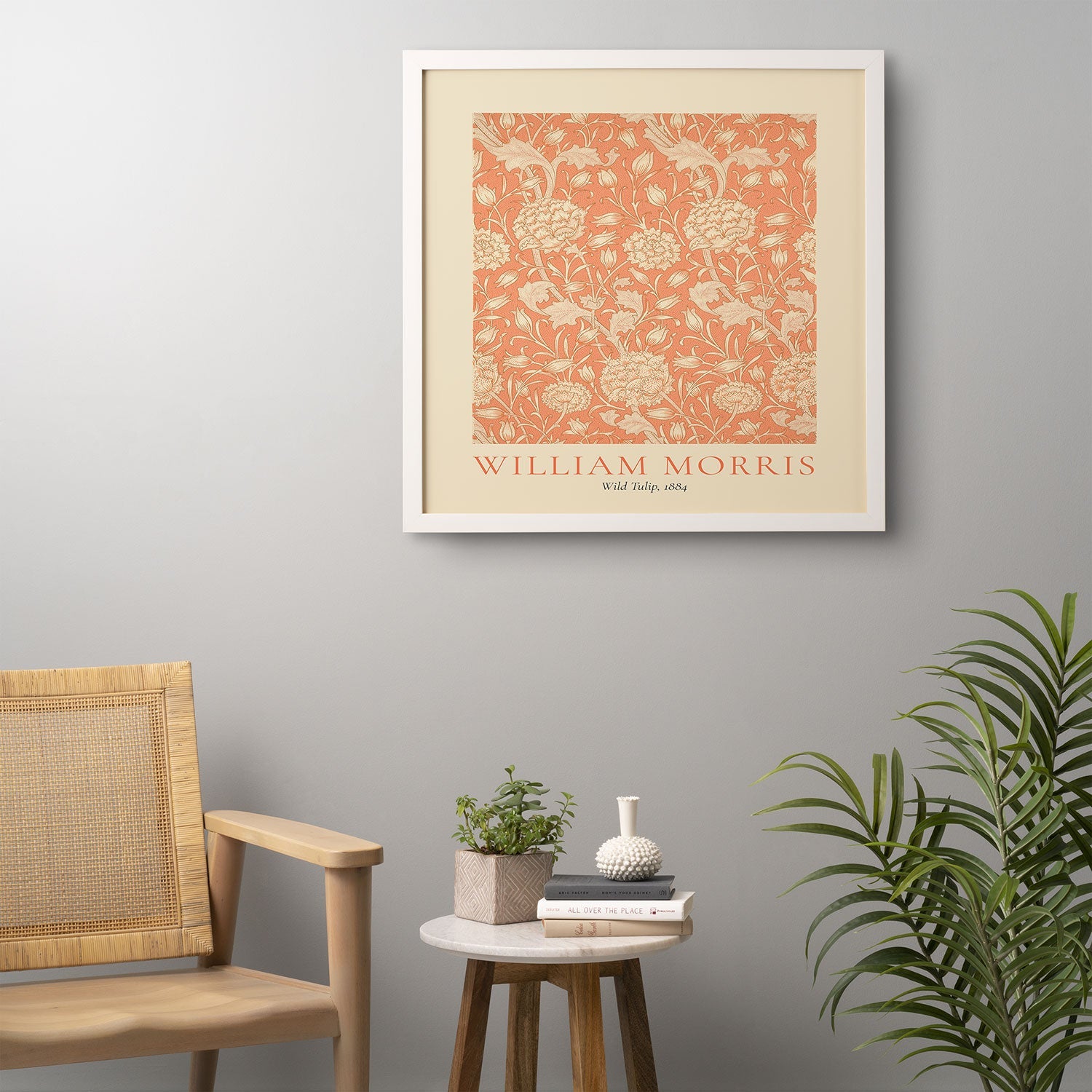 DENY Designs william morris tulip Framed Wall Art