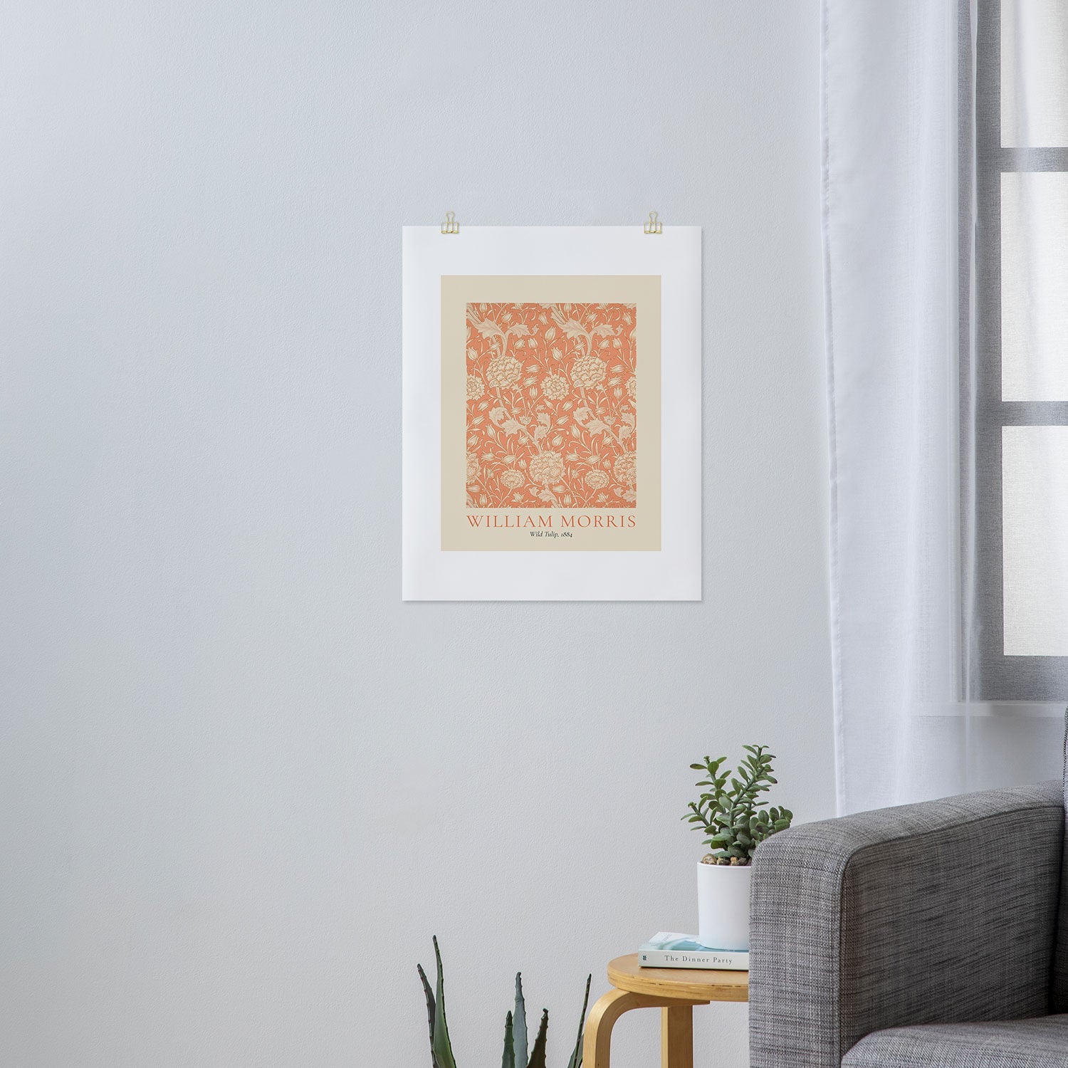 DENY Designs william morris tulip Art Print
