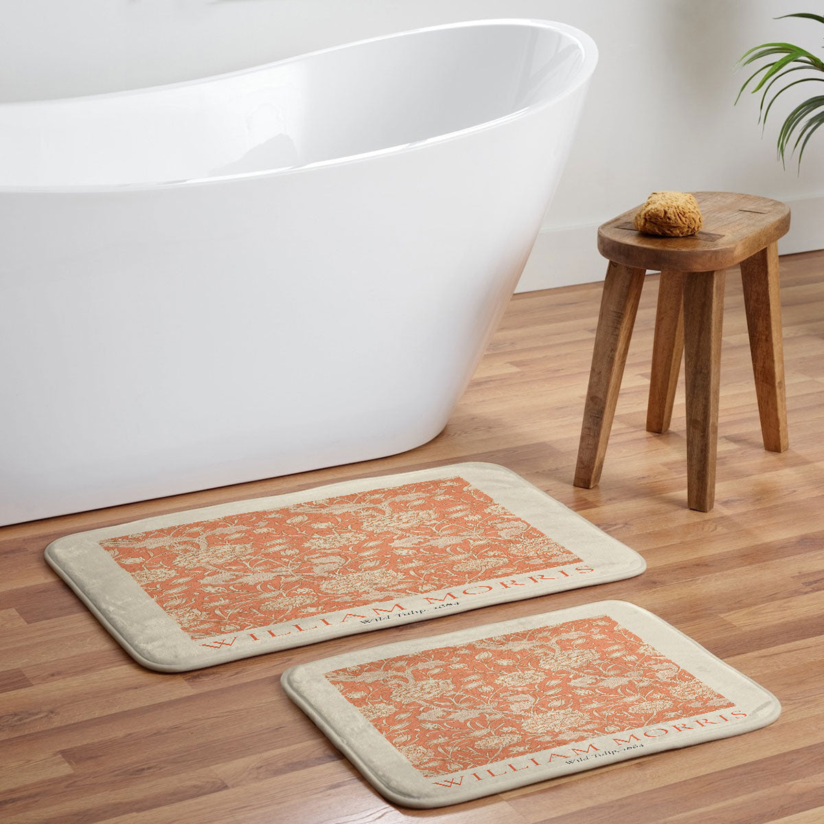 DENY Designs william morris tulip Memory Foam Bath Mat