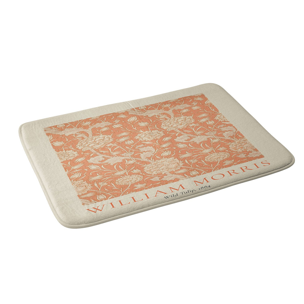 DENY Designs william morris tulip Memory Foam Bath Mat