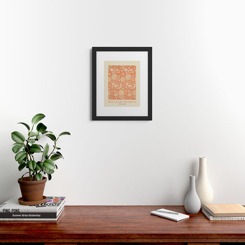 DENY Designs william morris tulip Framed Art Print