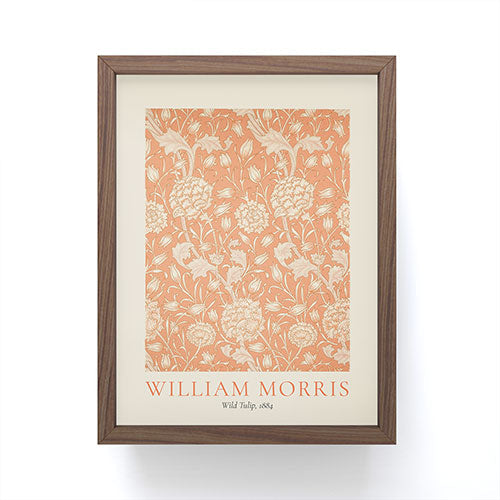DENY Designs william morris tulip Framed Mini Art Print
