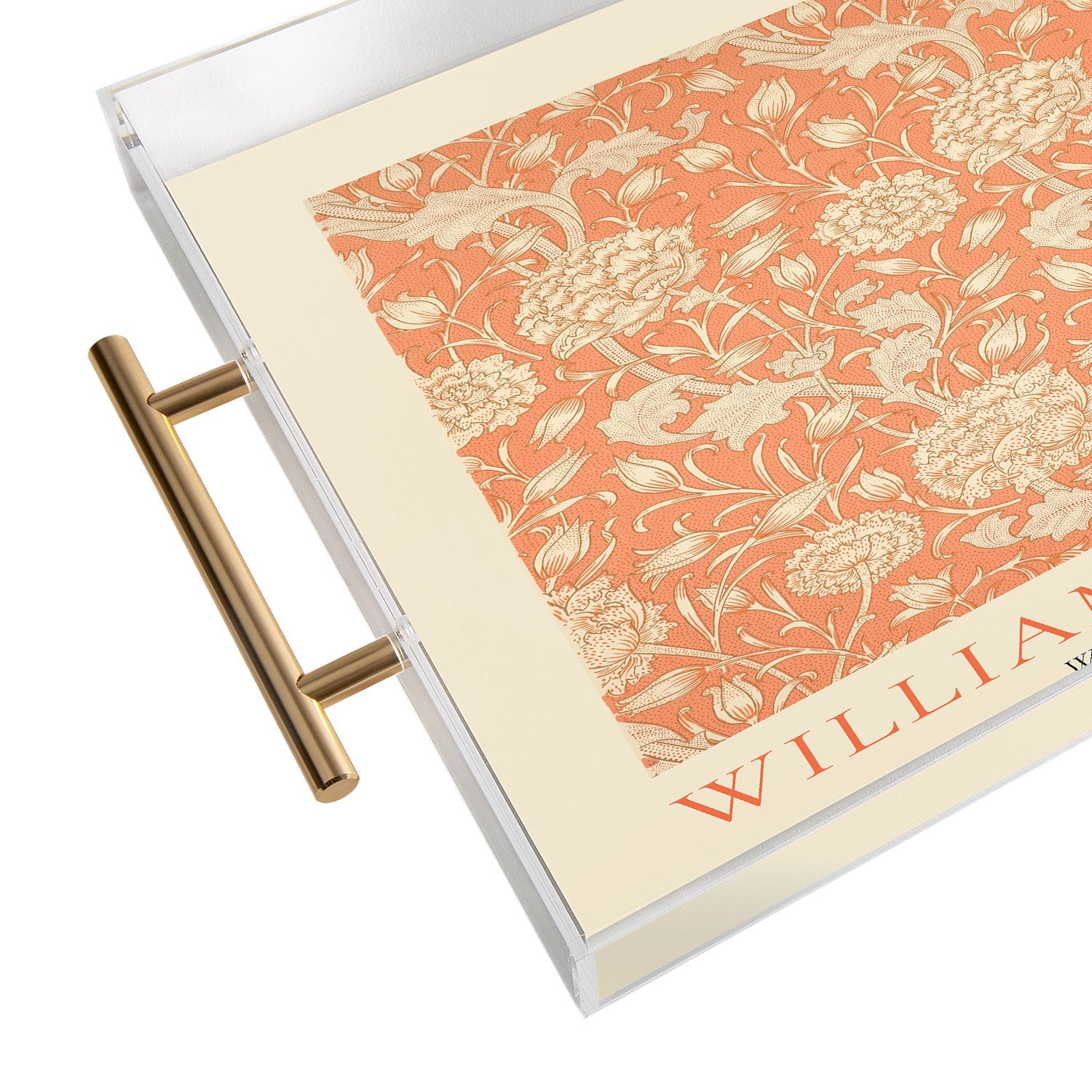 DENY Designs william morris tulip Acrylic Tray