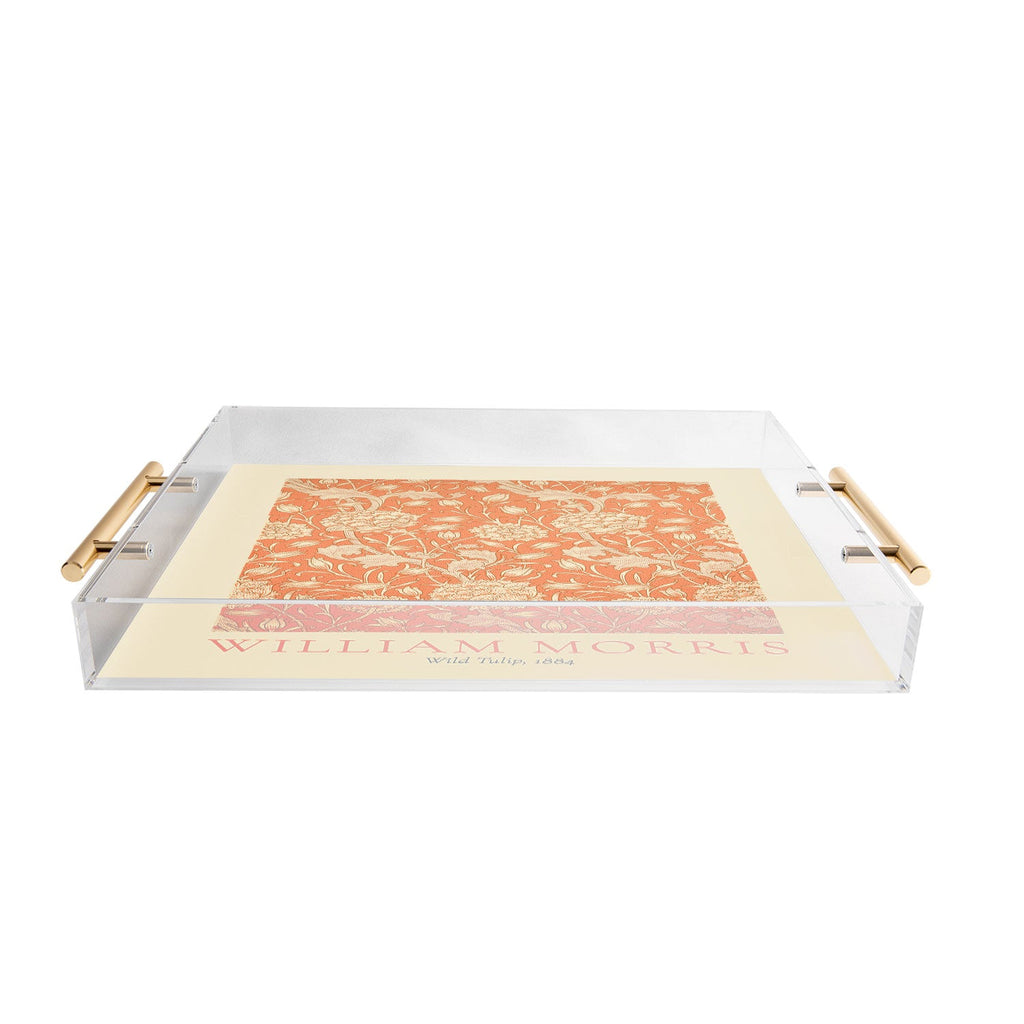 DENY Designs william morris tulip Acrylic Tray
