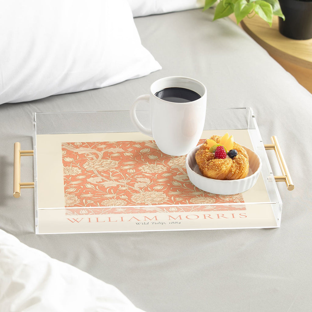 DENY Designs william morris tulip Acrylic Tray