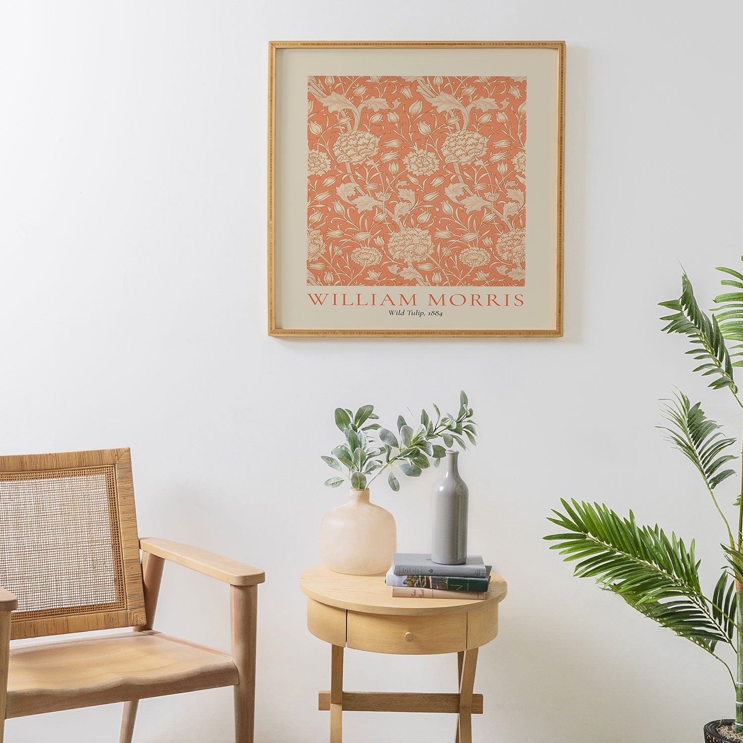 DENY Designs william morris tulip Framed Wall Art