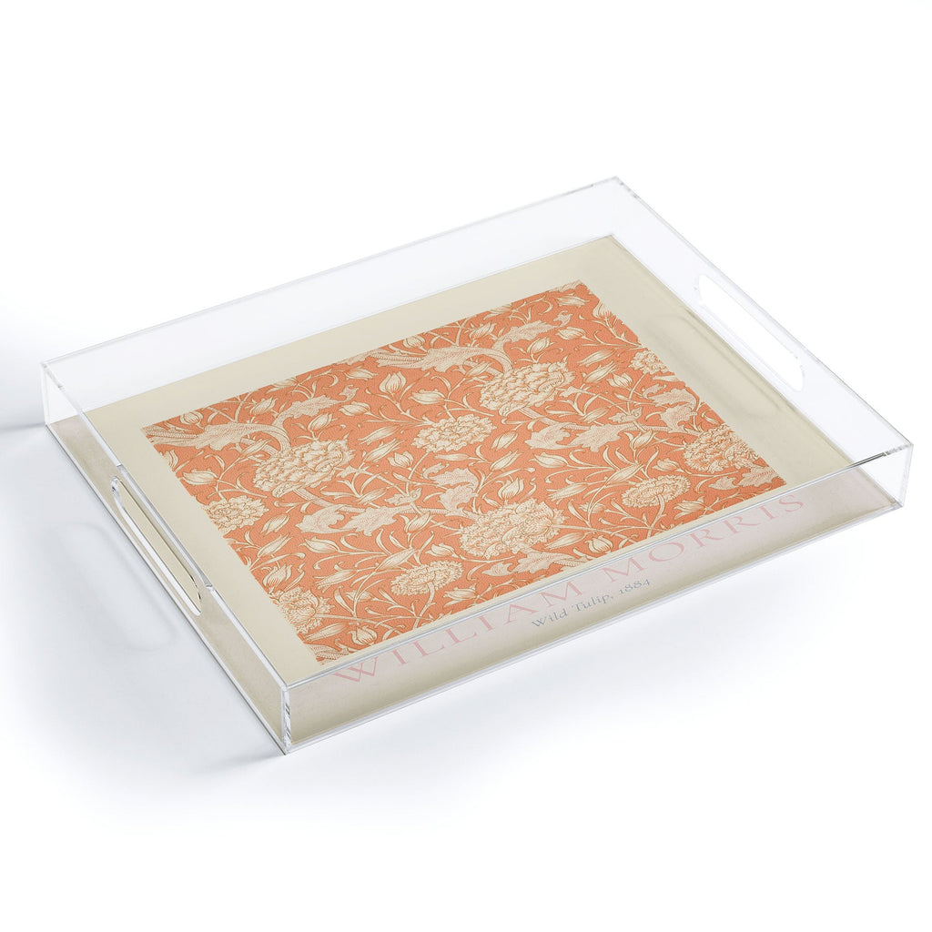 DENY Designs william morris tulip Acrylic Tray