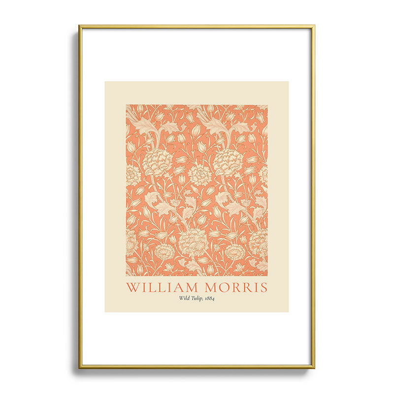 DENY Designs william morris tulip Metal Framed Art Print