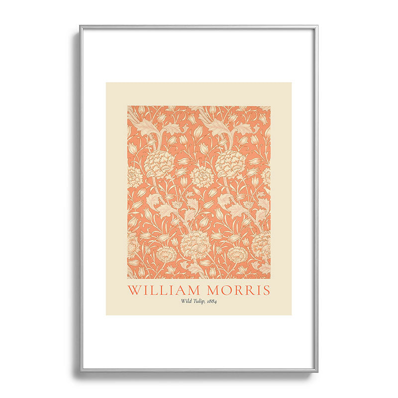 DENY Designs william morris tulip Metal Framed Art Print