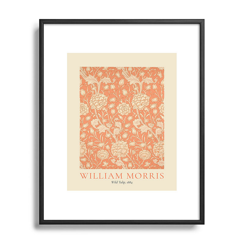 DENY Designs william morris tulip Metal Framed Art Print