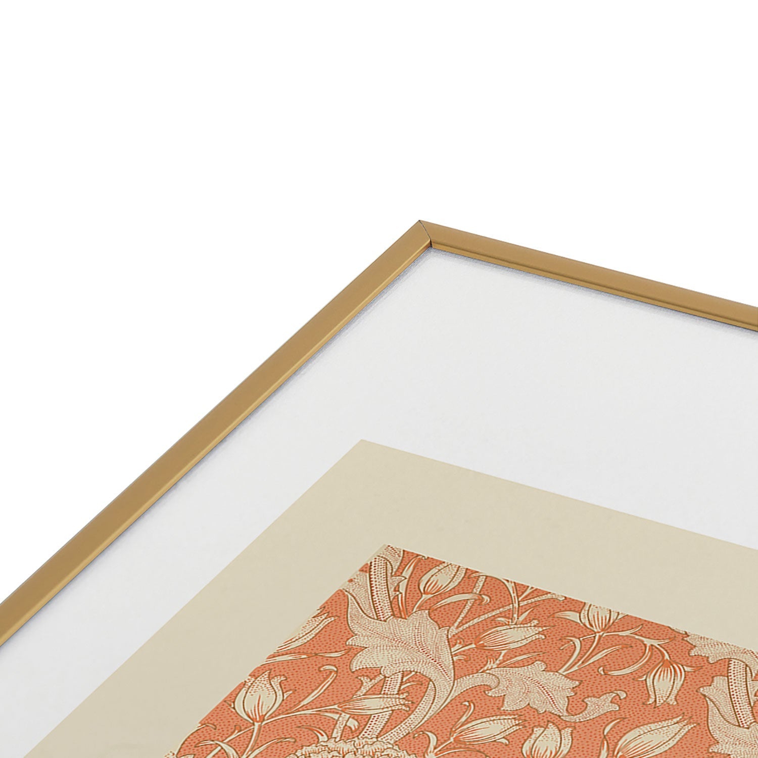 DENY Designs william morris tulip Metal Framed Art Print