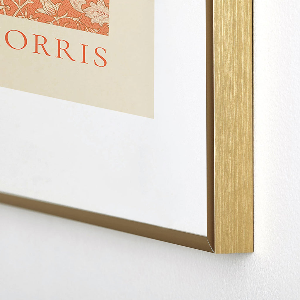 DENY Designs william morris tulip Metal Framed Art Print