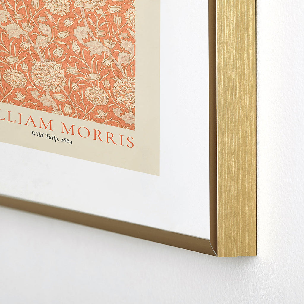 DENY Designs william morris tulip Metal Framed Art Print