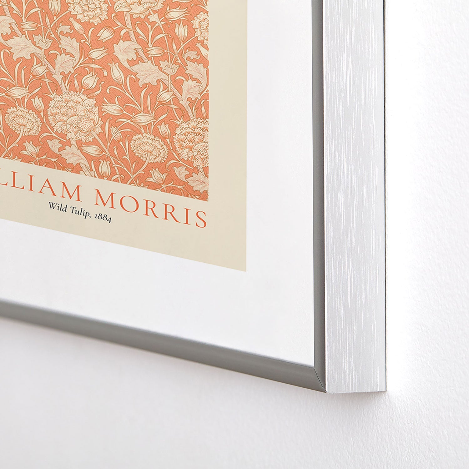 DENY Designs william morris tulip Metal Framed Art Print