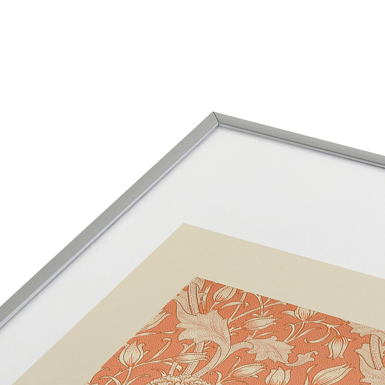 DENY Designs william morris tulip Metal Framed Art Print