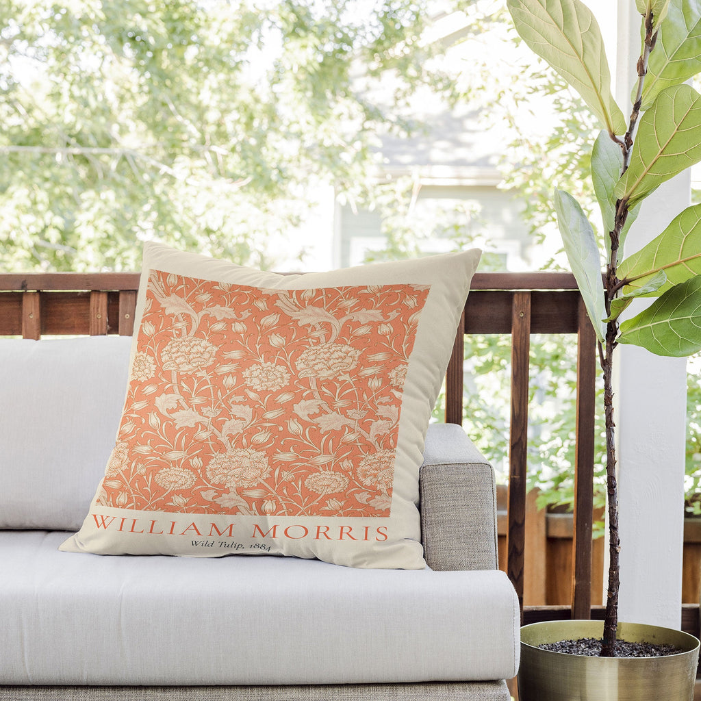 DENY Designs william morris tulip Outdoor Throw Pillow