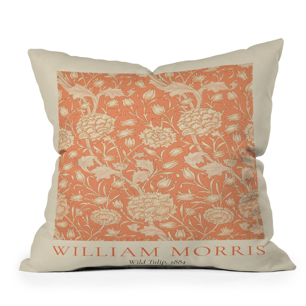 DENY Designs william morris tulip Throw Pillow