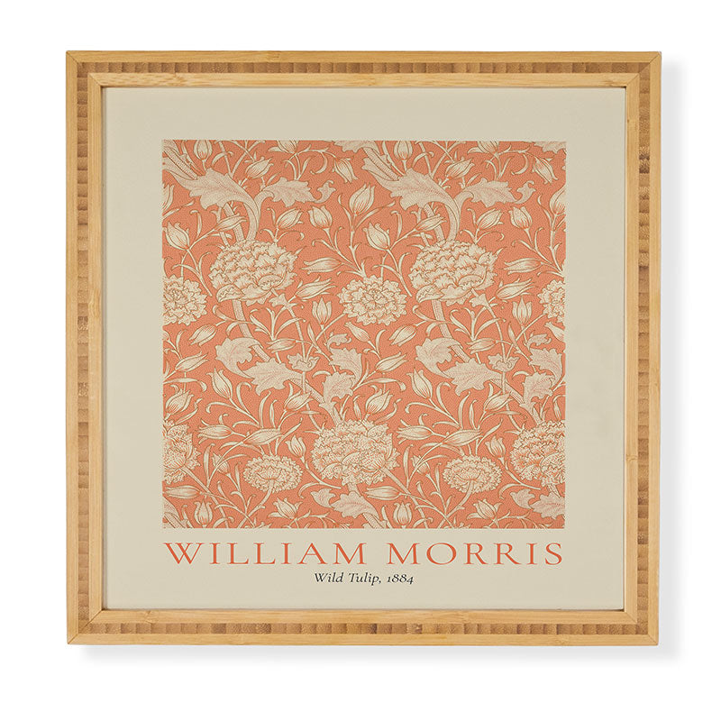 DENY Designs william morris tulip Framed Wall Art