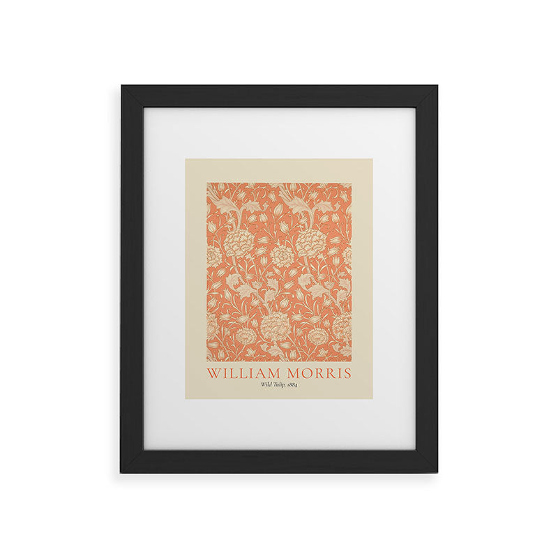DENY Designs william morris tulip Framed Art Print