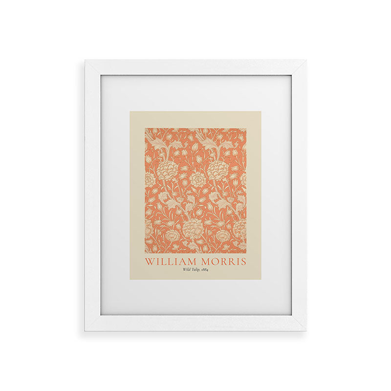 DENY Designs william morris tulip Framed Art Print