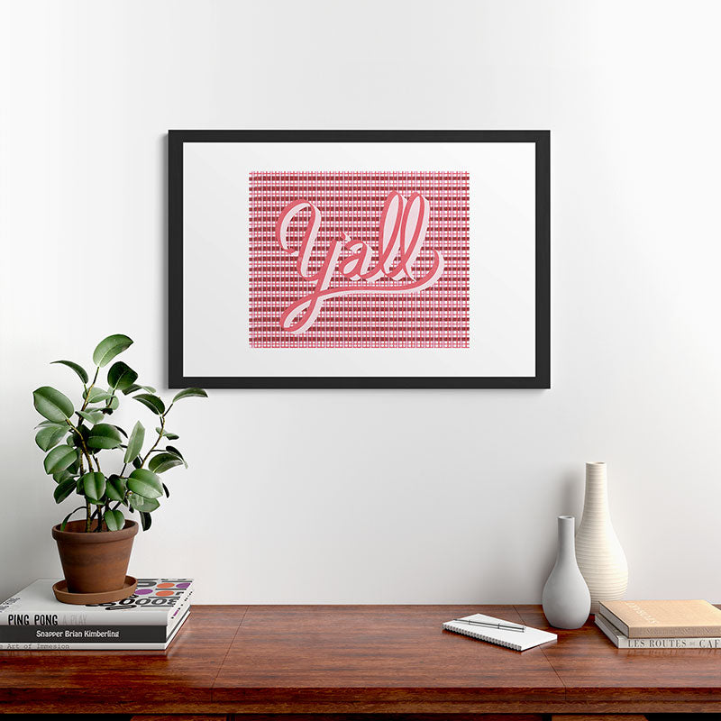 DENY Designs yall ii Framed Art Print