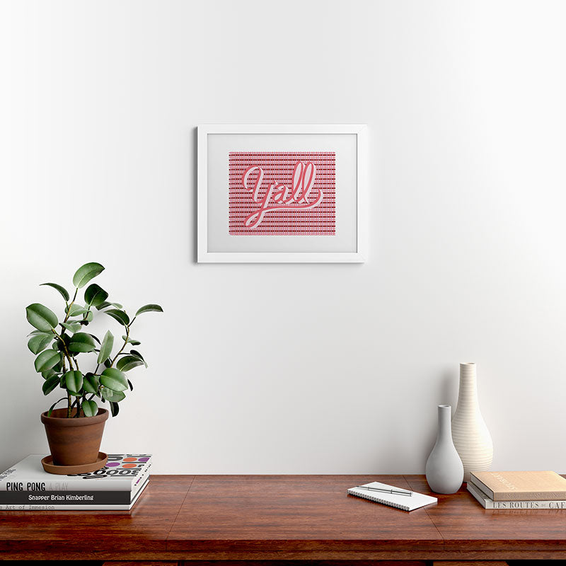 DENY Designs yall ii Framed Art Print