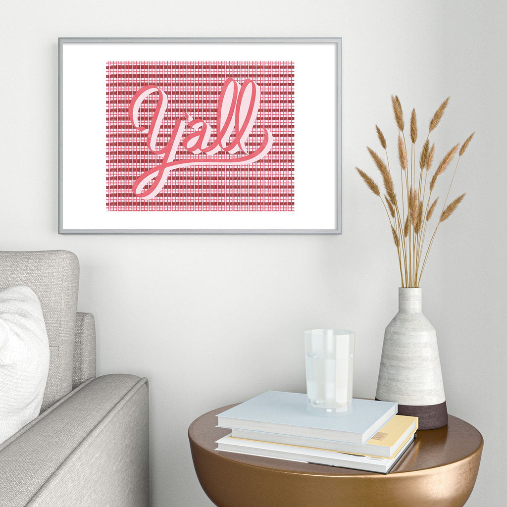 DENY Designs yall ii Metal Framed Art Print