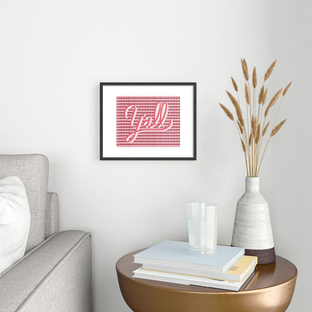 DENY Designs yall ii Metal Framed Art Print