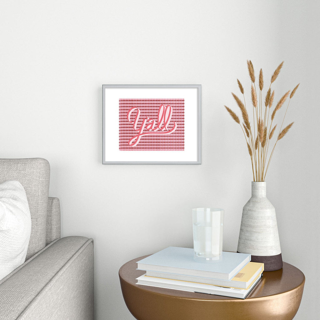 DENY Designs yall ii Metal Framed Art Print