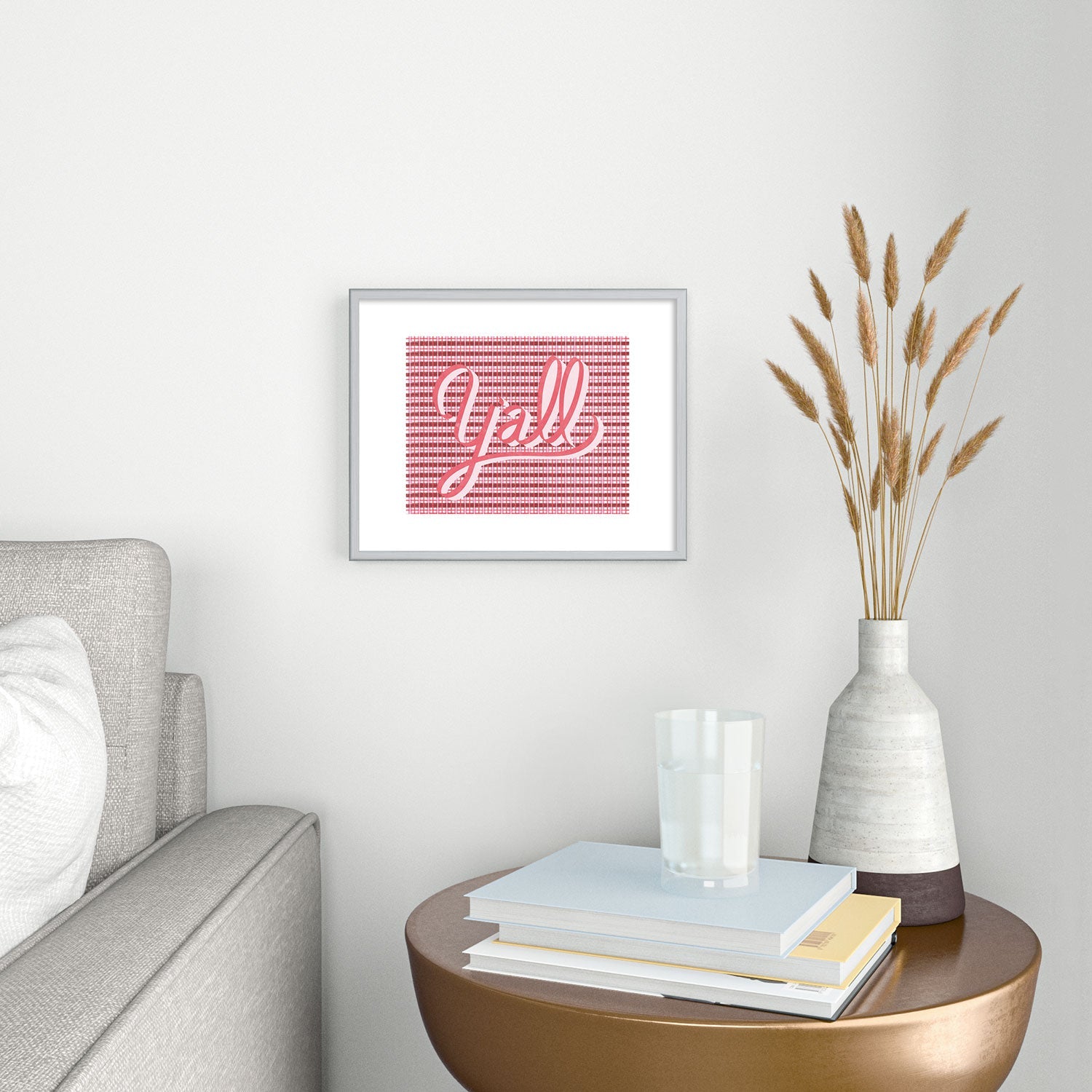 DENY Designs yall ii Metal Framed Art Print