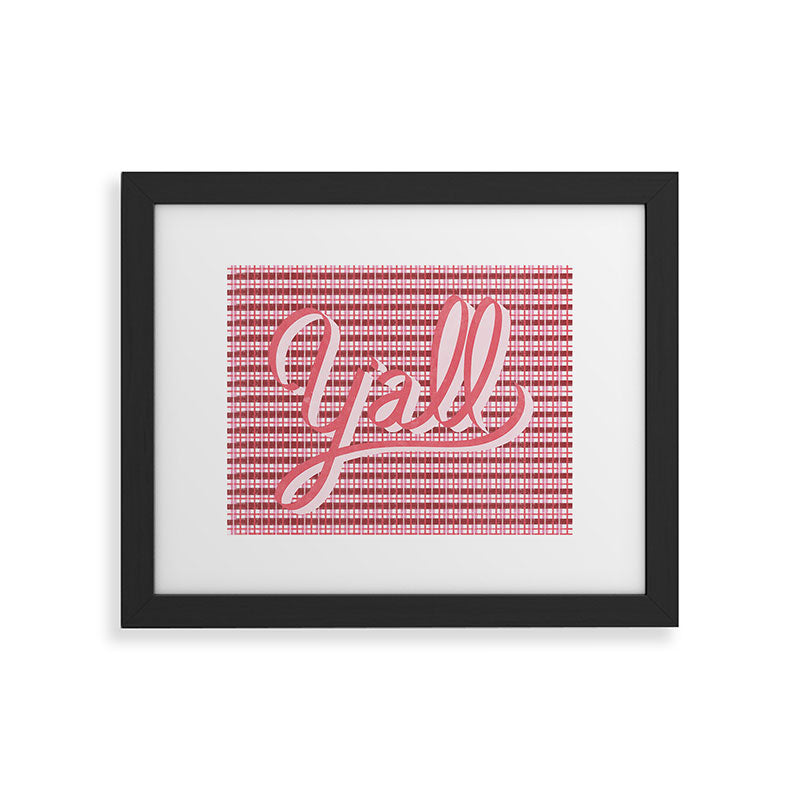 DENY Designs yall ii Framed Art Print