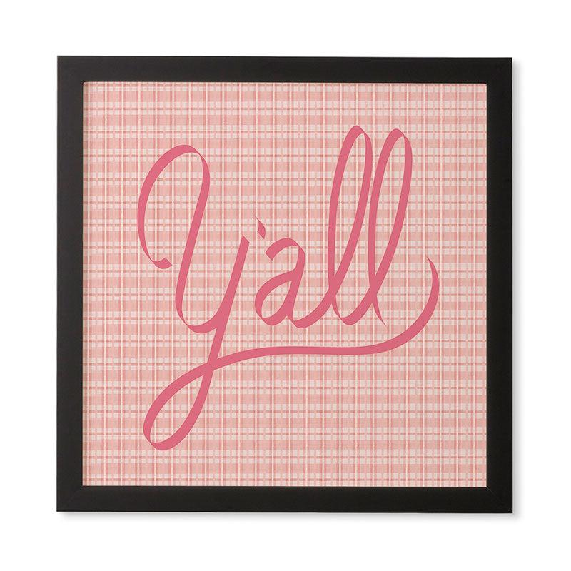 DENY Designs yall option ii Framed Wall Art