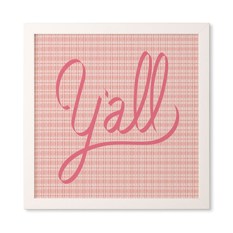 DENY Designs yall option ii Framed Wall Art