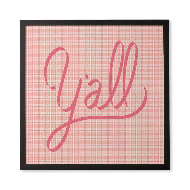 DENY Designs yall option ii Framed Wall Art