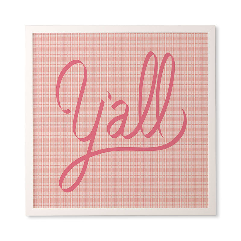 DENY Designs yall option ii Framed Wall Art