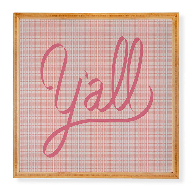 DENY Designs yall option ii Framed Wall Art