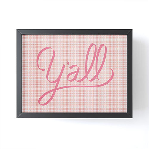 DENY Designs yall option ii Framed Mini Art Print