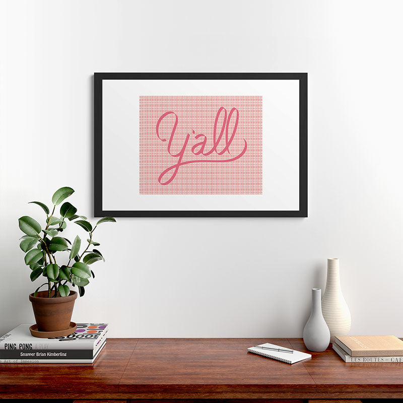 DENY Designs yall option ii Framed Art Print