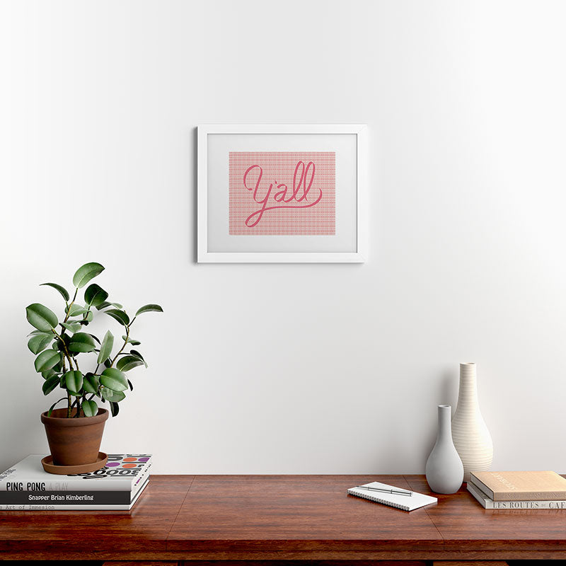 DENY Designs yall option ii Framed Art Print