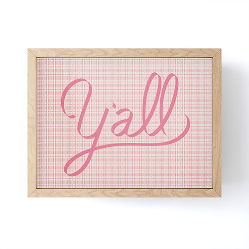 DENY Designs yall option ii Framed Mini Art Print
