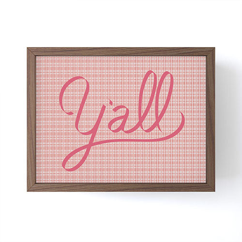 DENY Designs yall option ii Framed Mini Art Print